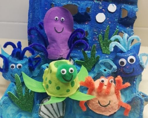 10 Awesome Egg Carton Ocean Animals Craft to Try Out With Your Kids