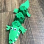 egg carton crocodile