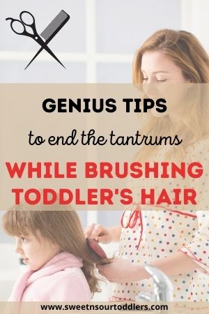 Toddler hates getting hair brushed