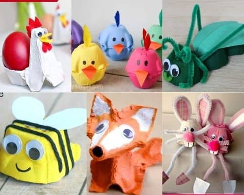 10 Delightful Egg Carton Spring Crafts | Cheery Spring Animal Crafts for Kids