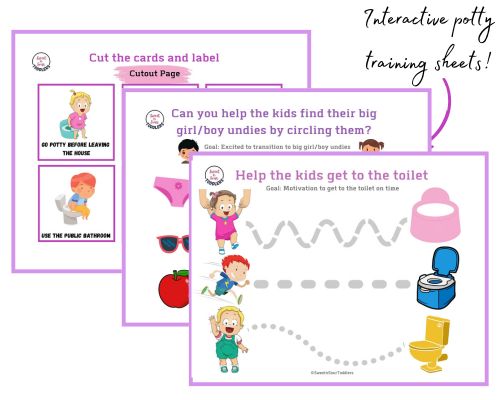 potty training activity sheets