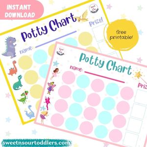 potty training charts free printable